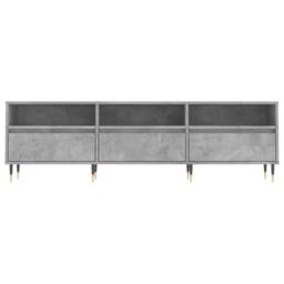 Berkfield Home TV Cabinet Concrete Grey 150x30x44.5 cm Engineered Wood - thumbnail 5