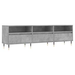 Berkfield Home TV Cabinet Concrete Grey 150x30x44.5 cm Engineered Wood - thumbnail 3