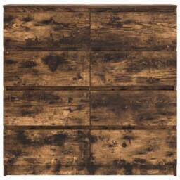Berkfield Home Sideboard Smoked Oak 100x35x99 cm Engineered Wood in Brown - Size: 100 x 35 x 99 cm - thumbnail 6