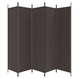 Berkfield Home 6-Panel Room Divider Brown 300x200 cm Fabric - thumbnail 4
