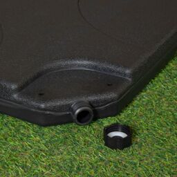 Samuel Alexander 4 Piece Square Cantilever Parasol Base Weight Set Fillable with Sand or Water in Black - thumbnail 6