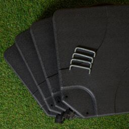 Samuel Alexander 4 Piece Square Cantilever Parasol Base Weight Set Fillable with Sand or Water in Black - thumbnail 5