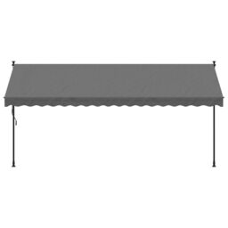 Berkfield Home Retractable Awning Anthracite 400x150 cm Fabric & Steel - thumbnail 3