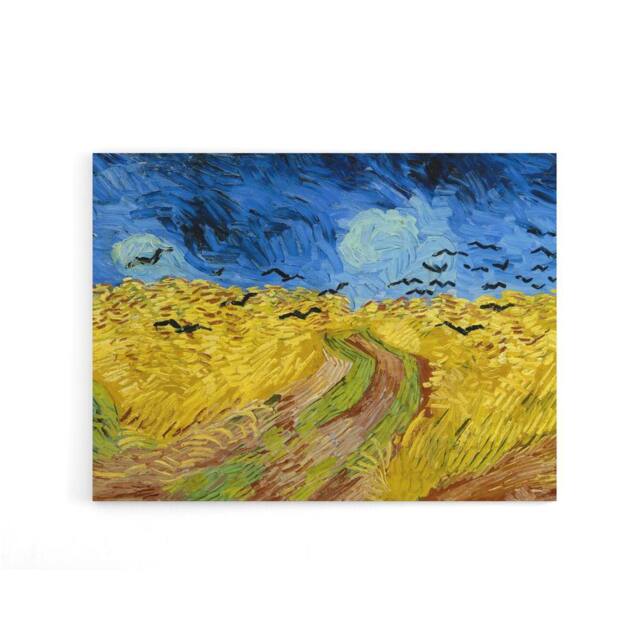 "Artery8 Van Gogh Wheatfield With Crows Canvas Wall Art Print - Size: W18"" x H24""" - image 1