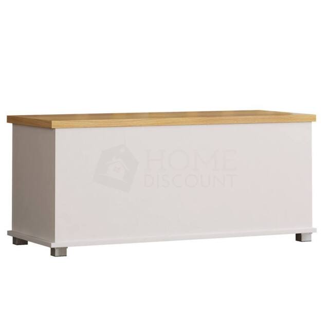 SPETLEK Chest Box Large Wooden Storage in White - image 1