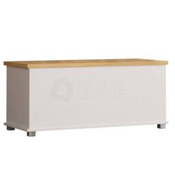 SPETLEK Chest Box Large Wooden Storage in White - thumbnail 1
