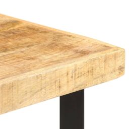 Berkfield Home Bar Table 60x60x107 cm Rough Mango Wood in Brown - Size: 60 x 60 x 107 cm - thumbnail 5