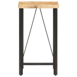 Berkfield Home Bar Table 60x60x107 cm Rough Mango Wood in Brown - Size: 60 x 60 x 107 cm - thumbnail 2
