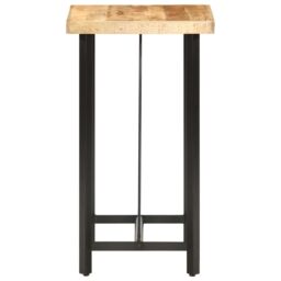 Berkfield Home Bar Table 60x60x107 cm Rough Mango Wood in Brown - Size: 60 x 60 x 107 cm - thumbnail 3