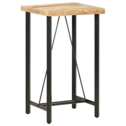 Berkfield Home Bar Table 60x60x107 cm Rough Mango Wood in Brown - Size: 60 x 60 x 107 cm - thumbnail 1