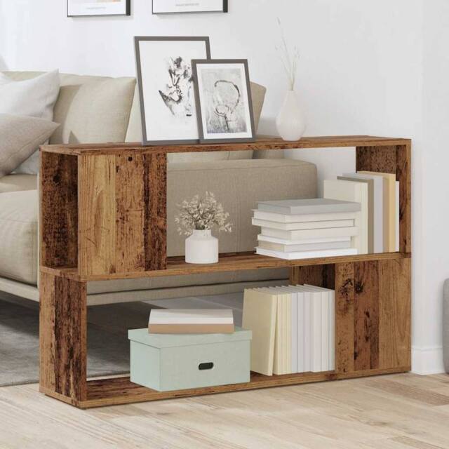 Berkfield Home Modern Book Cabinet Old Wood 100x24x63 cm Engineered Wood in Brown - Size: 100 x 24 x 63 cm - image 1