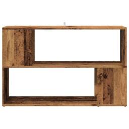 Berkfield Home Modern Book Cabinet Old Wood 100x24x63 cm Engineered Wood in Brown - Size: 100 x 24 x 63 cm - thumbnail 4