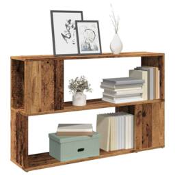Berkfield Home Modern Book Cabinet Old Wood 100x24x63 cm Engineered Wood in Brown - Size: 100 x 24 x 63 cm - thumbnail 2