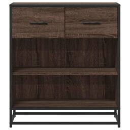 Berkfield Home Sideboard Brown Oak 68x35x76 cm Engineered Wood - Size: 68 x 35 x 76 cm - thumbnail 4