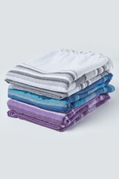 Homescapes Cotton Morocco Striped Throw in Mauve - Size: 255 cm x 360 cm - thumbnail 6