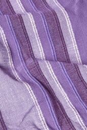 Homescapes Cotton Morocco Striped Throw in Mauve - Size: 255 cm x 360 cm - thumbnail 4