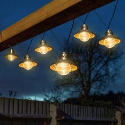 Marco Paul 4.7m Solar String Lights - UFO Style in Gold - thumbnail 1