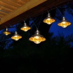 Marco Paul 4.7m Solar String Lights - UFO Style in Gold - thumbnail 4
