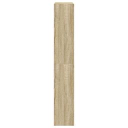 Berkfield Home Shoe Cabinet Sonoma Oak 80x21x125.5 cm Engineered Wood in Brown - thumbnail 6