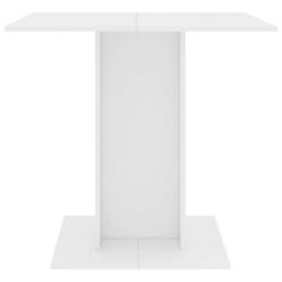 Berkfield Home Beautiful Dining Table White 80x80x75 cm Engineered Wood - Size: 80 x 80 x 75 cm - thumbnail 1