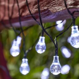 mysmartbuy Set of 100 Solar Powered Orb Bulb Garden String Lights in Clear - thumbnail 3