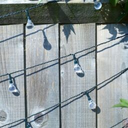 mysmartbuy Set of 100 Solar Powered Orb Bulb Garden String Lights in Clear - thumbnail 5