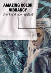 The Witcher Ciri Airbrush Silky Touch Super Soft Throw Blanket 152 X 127 cm in White - thumbnail 4