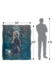 The Witcher Ciri Airbrush Silky Touch Super Soft Throw Blanket 152 X 127 cm in White - thumbnail 5