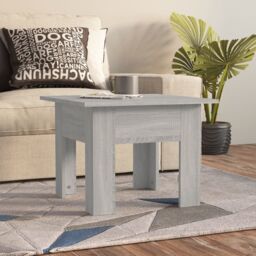 Berkfield Home Coffee Table Grey Sonoma 55x55x42 cm Engineered Wood - Size: 55 x 55 x 42 cm - thumbnail 1