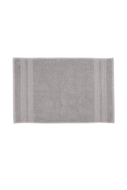 CHRISTY 'Serene' Soft Tone 100% Combed Cotton Bath Mat in Light Grey - image 1