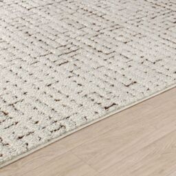 Livabliss Freud-Modern Ivory Black Brown High Pile Living Dining Bedroom Rug - Size: 160 cm x 215 cm - thumbnail 3