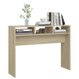 Berkfield Home Console Table Sonoma Oak 105x30x80 cm Engineered Wood in Light Brown - Size: 105 x 30 x 80 cm - thumbnail 4