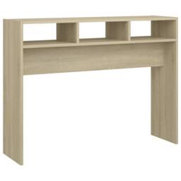 Berkfield Home Console Table Sonoma Oak 105x30x80 cm Engineered Wood in Light Brown - Size: 105 x 30 x 80 cm