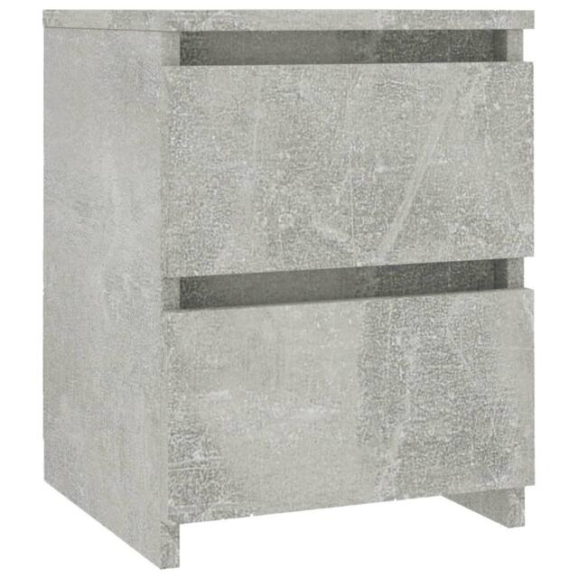 Berkfield Home Bedside Cabinet Concrete Grey 30x30x40 cm Engineered Wood - Size: 30 x 30 x 40 cm - image 1