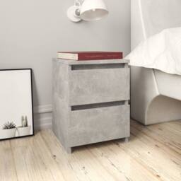 Berkfield Home Bedside Cabinet Concrete Grey 30x30x40 cm Engineered Wood - Size: 30 x 30 x 40 cm - thumbnail 2