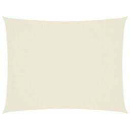 Berkfield Home Sunshade Sail Oxford Fabric Rectangular 2x3 m Cream in Beige - thumbnail 1