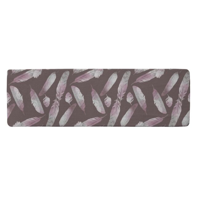Benjamin Tate Design Imprints Bird Feathers Runner Rug in Natural - Size: 67 cm x 230 cm - image 1