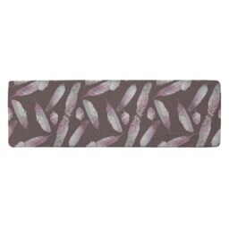 Benjamin Tate Design Imprints Bird Feathers Runner Rug in Natural - Size: 67 cm x 230 cm - thumbnail 1