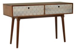 Orsina Sleek Mango Wood Console Table, Modern Design Table For Hallway, Distinctive Sofa Table For Livingroom in Brown - thumbnail 5