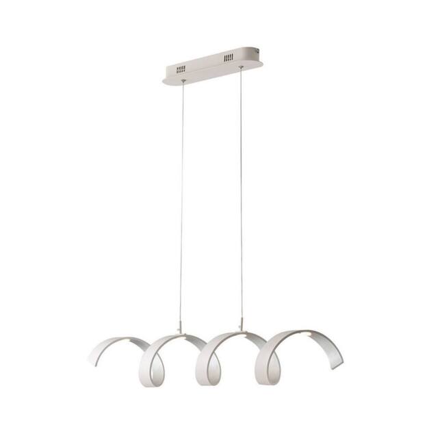 Netlighting HELIX LED Swirl Pendant White Silver 1600lm 3000K 80x13.5cm - Size: 80x13.5 cm