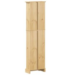 Berkfield Home Bookcase Corona 46x20x170 cm Solid Wood Pine in Brown - Size: 46 x 20 x 170 cm - thumbnail 6