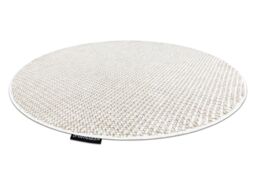 RugsX Casablanca Loop Rug in White - Size: 100 cm diameter - thumbnail 3