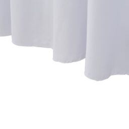 Berkfield Home 2 pcs Stretch Table Covers with Skirt 243x76x74 cm White - Size: 243 x 76 x 74 cm - thumbnail 5
