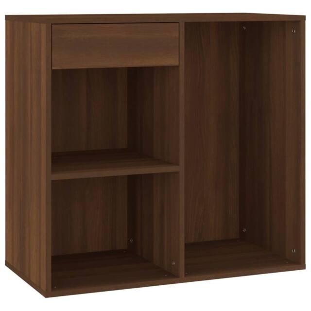 Berkfield Home Cosmetic Cabinet Brown Oak 80x40x75 cm Engineered Wood - Size: 80 x 40 x 75 cm - image 1
