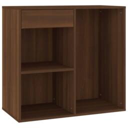Berkfield Home Cosmetic Cabinet Brown Oak 80x40x75 cm Engineered Wood - Size: 80 x 40 x 75 cm - thumbnail 1