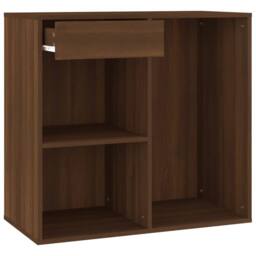 Berkfield Home Cosmetic Cabinet Brown Oak 80x40x75 cm Engineered Wood - Size: 80 x 40 x 75 cm - thumbnail 4