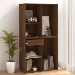 Berkfield Home Cosmetic Cabinet Brown Oak 80x40x75 cm Engineered Wood - Size: 80 x 40 x 75 cm - thumbnail 7