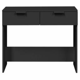 Berkfield Home Console Table Black 90x36x75 cm Engineered Wood - Size: 90 x 36 x 75 cm - thumbnail 6