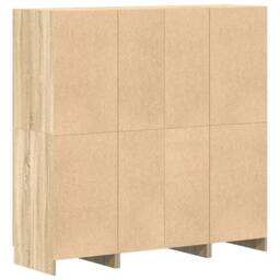 Berkfield Home Durable 3 Piece Kitchen Cabinet Set Sonoma Oak Engineered Wood in Light Oak - thumbnail 9