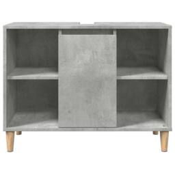 Berkfield Home 3 Piece Bathroom Furniture Set Concrete Grey Engineered Wood - thumbnail 9